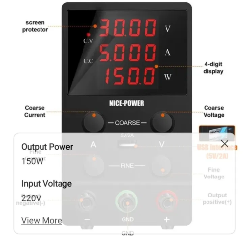 Описание на Лабораторния Захранващ Блок 30V/10A: - Image 2
