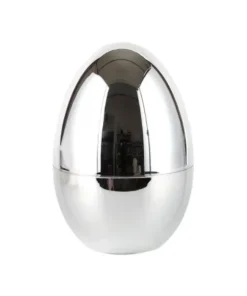 Alternative view of Комплект прибори в поставка яйце – Сребрист цвят