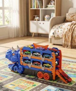 Alternative view of Динозавър Писта ТИР с колички – 12 в 1